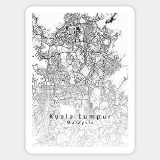 Kuala Lumpur Malaysia City Map Sticker